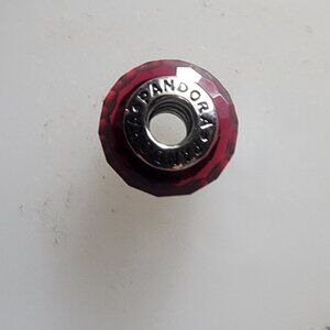 Fascinating Maroon Murano Glass Charm